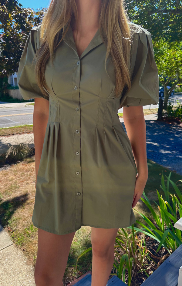 Jacquelin Bubble Sleeve Dress